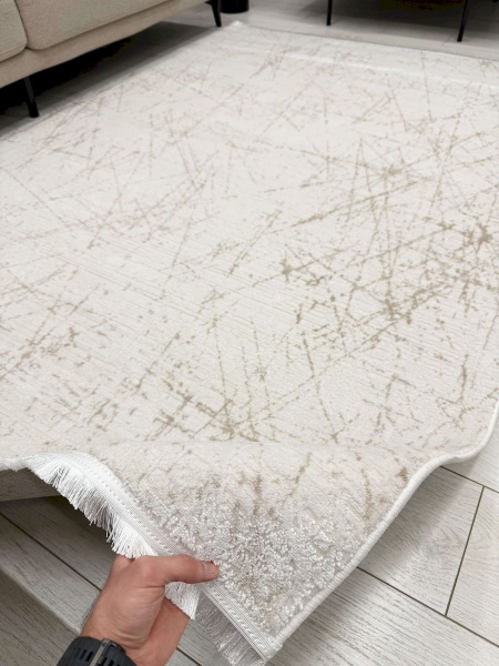 Турецкий прямоугольный ковёр RL60E WHITE