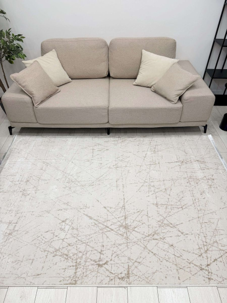 Турецкий прямоугольный ковёр RL60E WHITE
