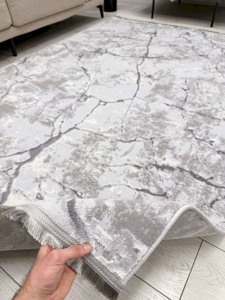 Турецкий прямоугольный ковёр UK98A GRAY