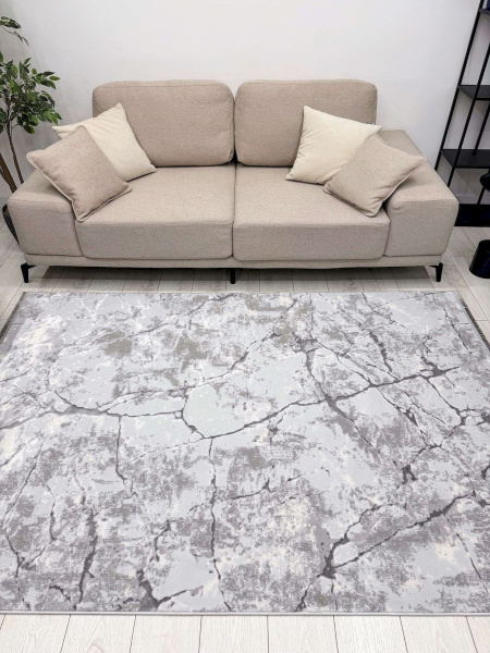 Турецкий прямоугольный ковёр UK98A GRAY