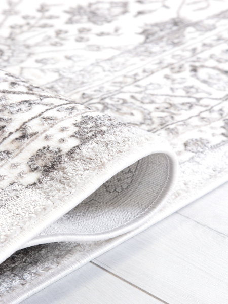 Турецкий прямоугольный ковёр 5258B S.WHITE / P.CREAM