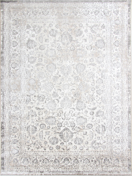 Турецкий прямоугольный ковёр 8504A S.WHITE / P.VIZON