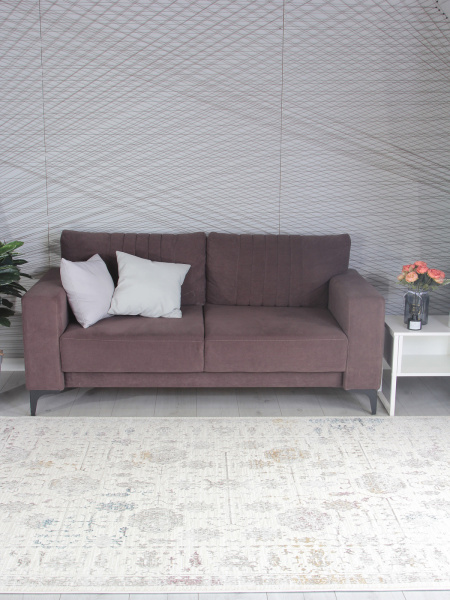 Турецкий прямоугольный ковёр 9308C S.WHITE / P.CREAM