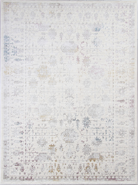 Турецкий прямоугольный ковёр 9308C S.WHITE / P.CREAM