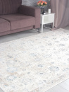 Турецкий прямоугольный ковёр 9312A S.WHITE / P.BLUE