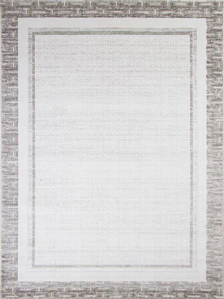 Турецкий прямоугольный ковёр 9317A S.WHITE / P.VIZON