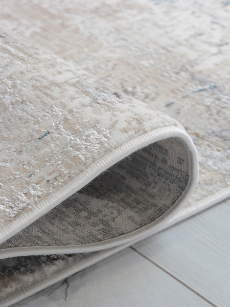 Турецкий прямоугольный ковёр 9320B S.WHITE / P.CREAM