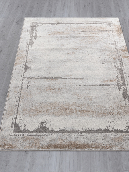 Турецкий прямоугольный ковёр F243 BEIGE