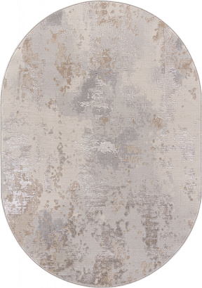 Российский овальный ковёр F171 DARK BEIGE