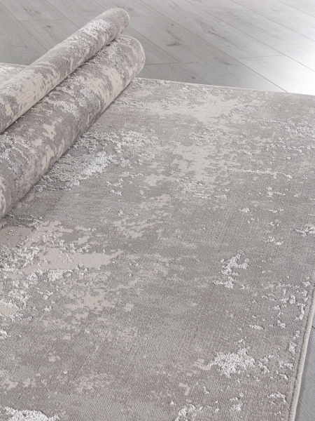 Российский прямоугольный ковёр F477 GRAY-BEIGE