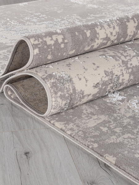 Российский прямоугольный ковёр F477 GRAY-BEIGE