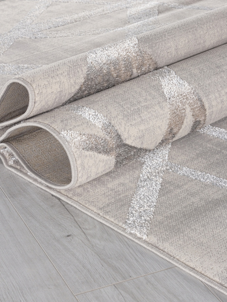 Российский прямоугольный ковёр F478 GRAY-BEIGE