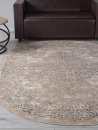 Российский овальный ковёр F481 BEIGE