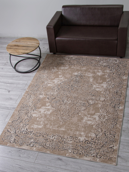 Российский прямоугольный ковёр F481 BEIGE