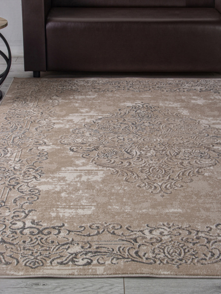 Российский прямоугольный ковёр F481 BEIGE