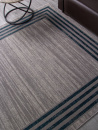 Российский прямоугольный ковёр F513 GRAY-BLUE