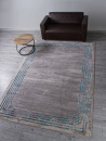 Российский прямоугольный ковёр F514 GRAY-BLUE