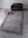 Российский прямоугольный ковёр F514 GRAY-BLUE