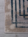 Российский прямоугольный ковёр F514 GRAY-BLUE