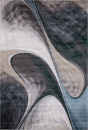 Российский прямоугольный ковёр D825 GRAY-BLUE