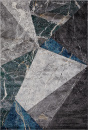Российский прямоугольный ковёр D829 GRAY-BLUE