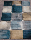 Российский прямоугольный ковёр D831 GRAY-BLUE