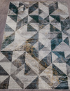 Российский прямоугольный ковёр D835 GRAY-BLUE