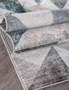 Российский прямоугольный ковёр D835 GRAY-BLUE