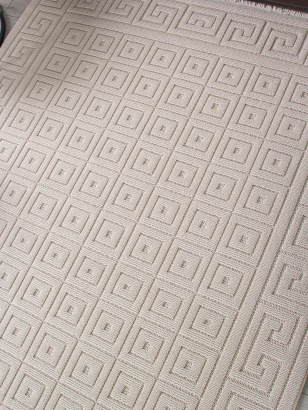 Турецкий прямоугольный ковёр L0009A BEIGE / BEIGE