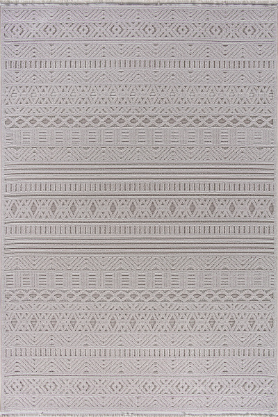 Турецкий прямоугольный ковёр L0014B BEIGE / D.BEIGE