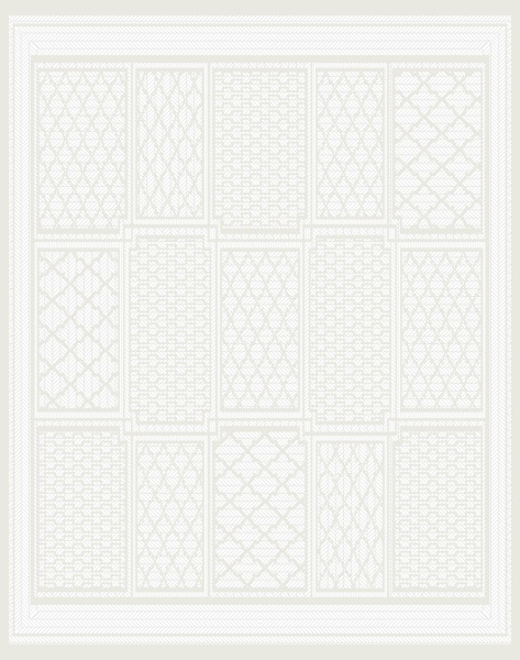 Турецкий прямоугольный ковёр L0035A CREAM / CREAM