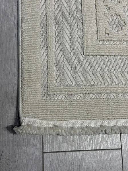 Турецкий прямоугольный ковёр L0035A CREAM / CREAM