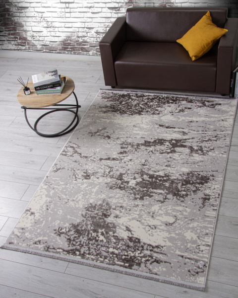 Турецкий прямоугольный ковёр 3062G GREY / GREY