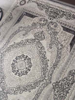 Турецкий прямоугольный ковёр 3098G GREY / GREY