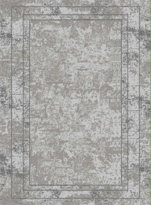 Турецкий прямоугольный ковёр 8070G GREY / GREY