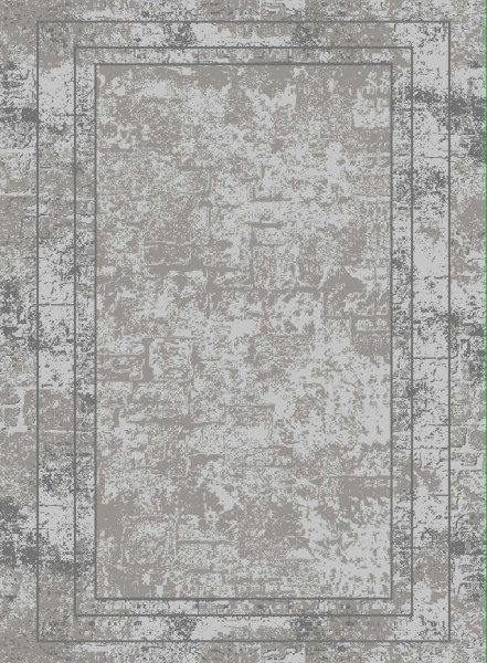 Турецкий прямоугольный ковёр 8070G GREY / GREY