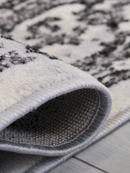 Турецкий прямоугольный ковёр 8083G GREY / GREY