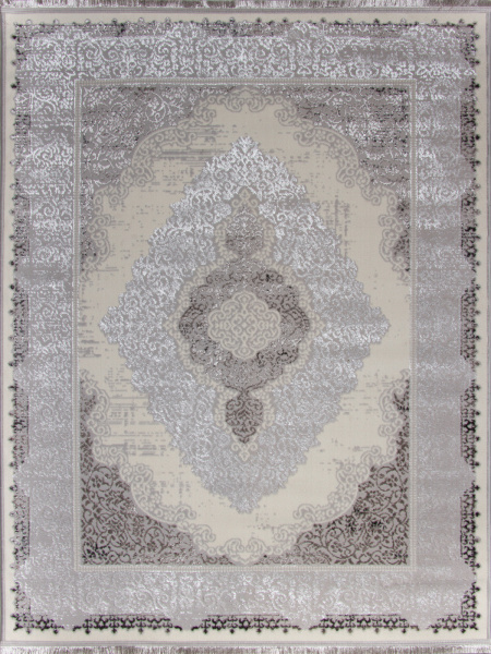 Турецкий прямоугольный ковёр 8442G GREY / GREY