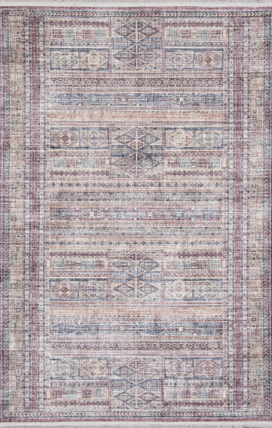 Турецкий прямоугольный ковёр AB103A RED / BLUE