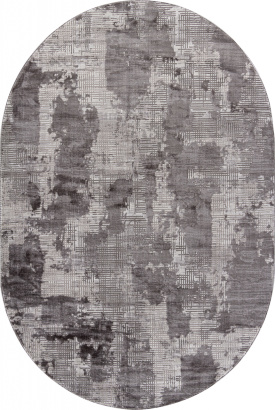 Турецкий овальный ковёр P0002 L.GRAY / L.GRAY