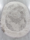 Турецкий овальный ковёр P0540 L.GRAY / L.GRAY