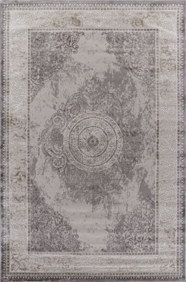 Турецкий прямоугольный ковёр P0540 L.GRAY / L.GRAY