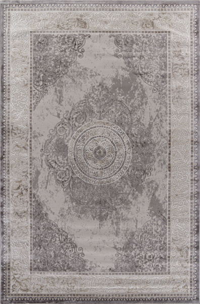 Турецкий прямоугольный ковёр P0540 L.GRAY / L.GRAY