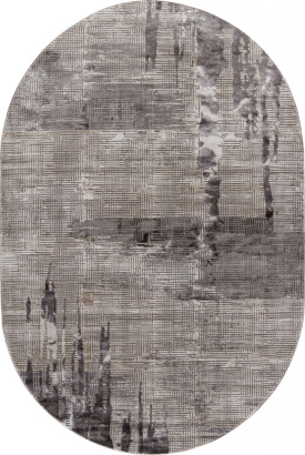 Турецкий овальный ковёр P119A L.GRAY / L.GRAY