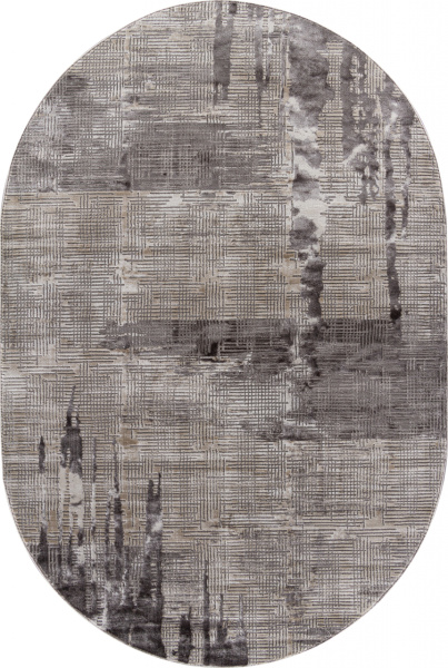 Турецкий овальный ковёр P119A L.GRAY / L.GRAY