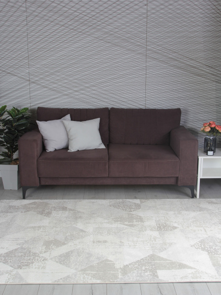 Турецкий прямоугольный ковёр P1569 L.GRAY / L.GRAY