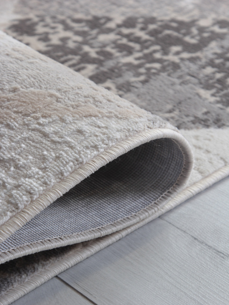 Турецкий прямоугольный ковёр P1569 L.GRAY / L.GRAY