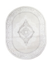 Турецкий овальный ковёр P156A L.GRAY / L.GRAY