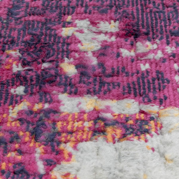 Турецкий прямоугольный ковёр  20369A Ivory/Fushia