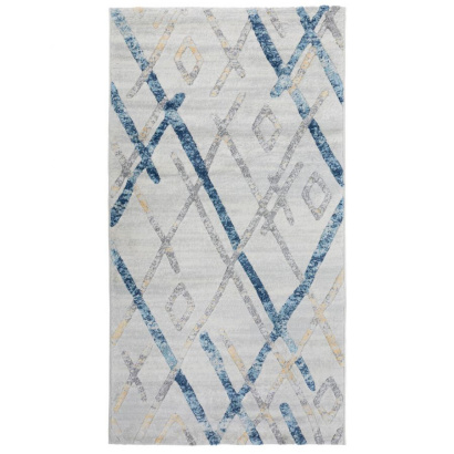 Турецкий прямоугольный ковёр  22009A Ivory/Navy